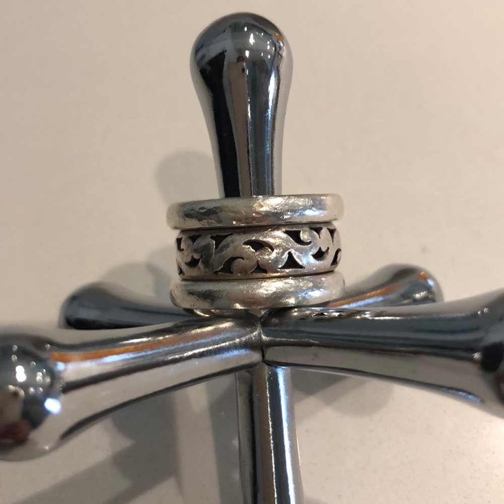 Lois Hill stacked sterling silver rings